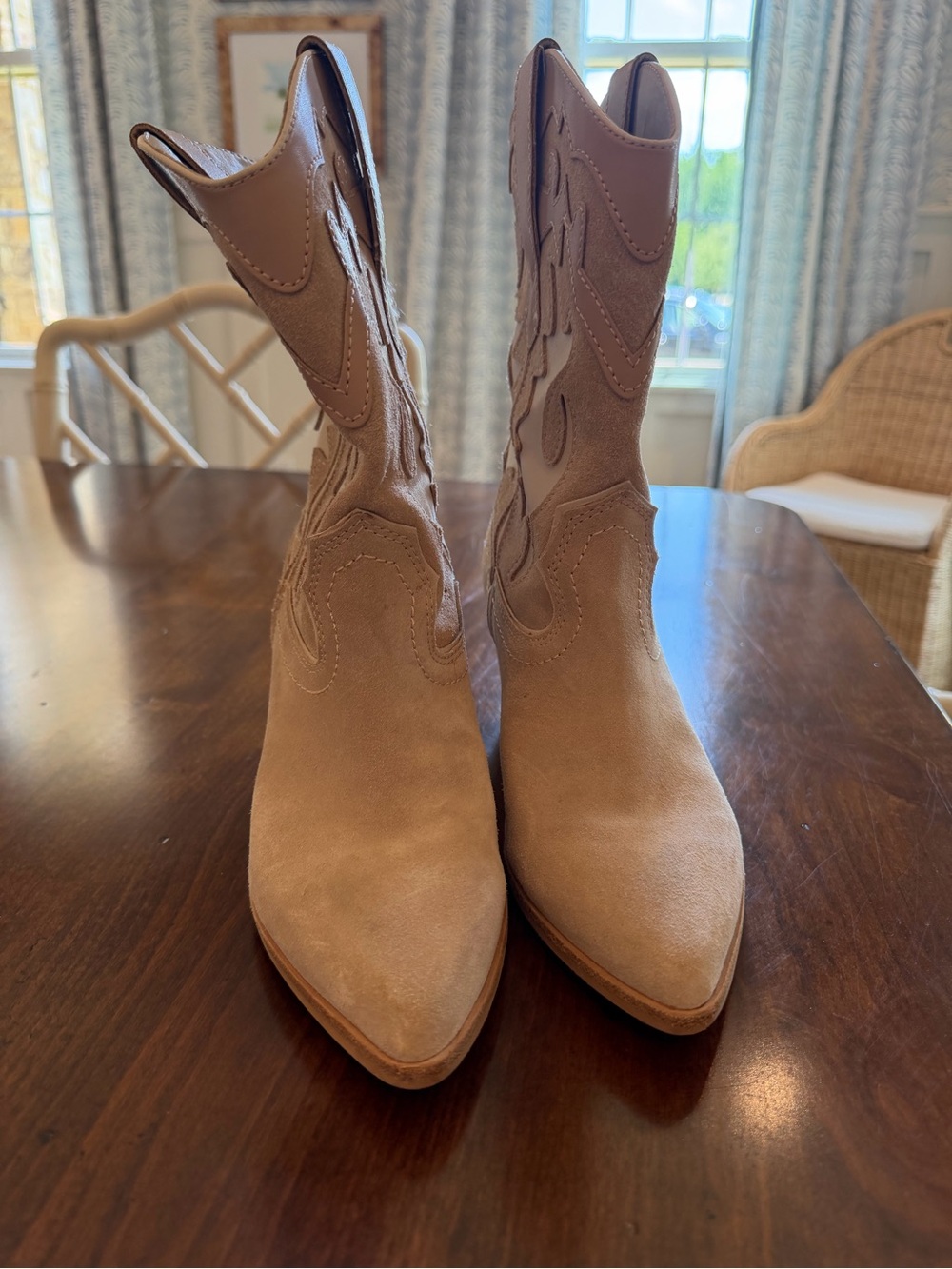 Dolce Vita Landen Western Boot in Natural - Picture 3 of 6